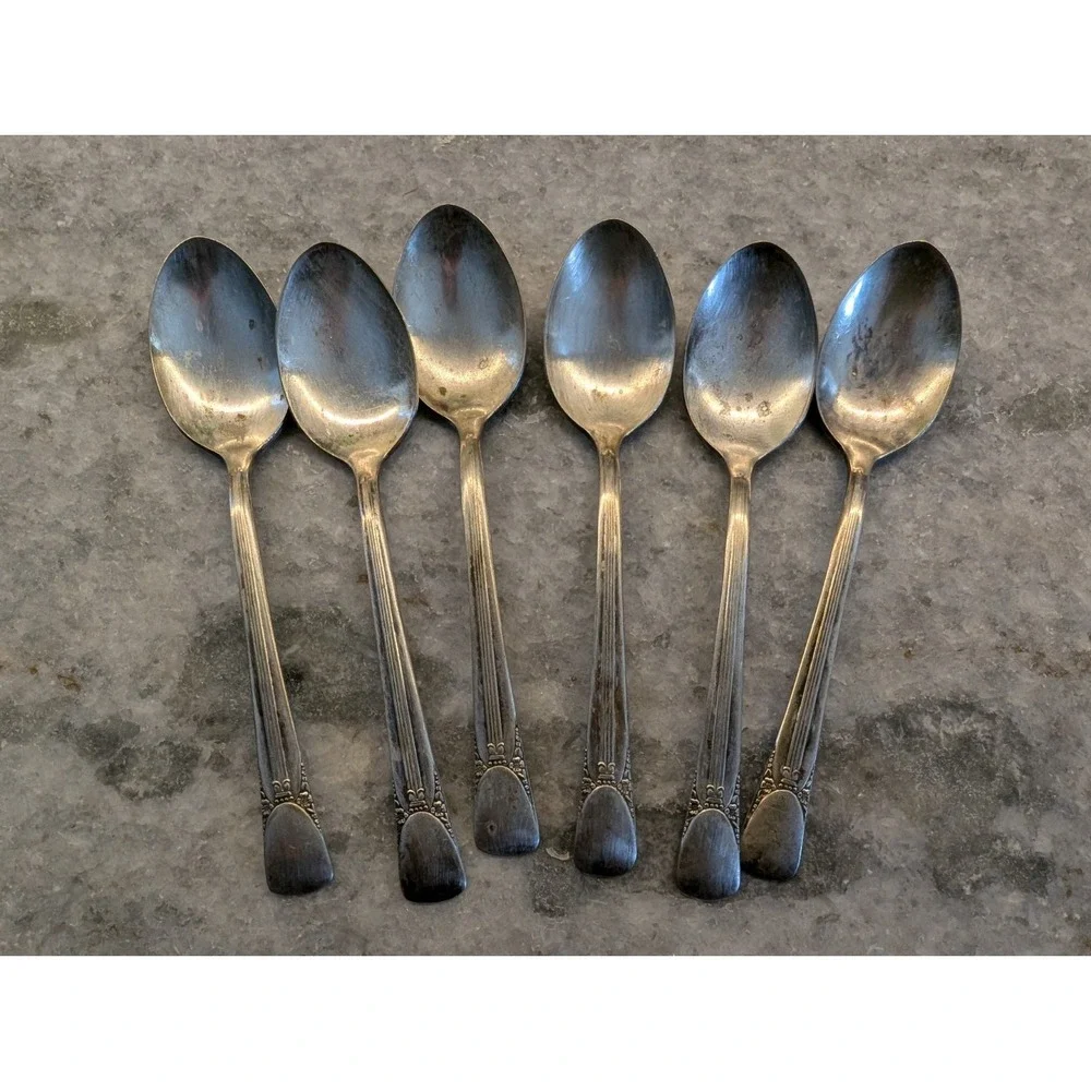 Vintage Embassy‎ Silverplated Small Spoons Set Of 6